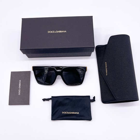 NEW DG6165 501/87 WOMEN’S SUNGLASSES DOLCE&GABBANA DG 6165 BLACK - Picture 11 of 11